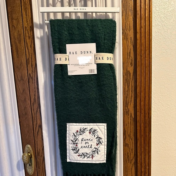 Rae Dunn “Peace on Earth” Faux Mohair Throw - Picture 4 of 9